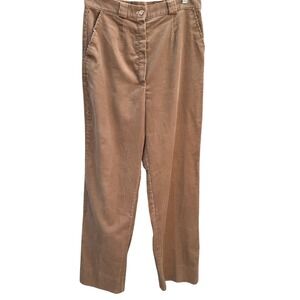 Sears Vintage 70s 80s Tan Corduroy Pants 30x31 High Waisted Straight Leg Western